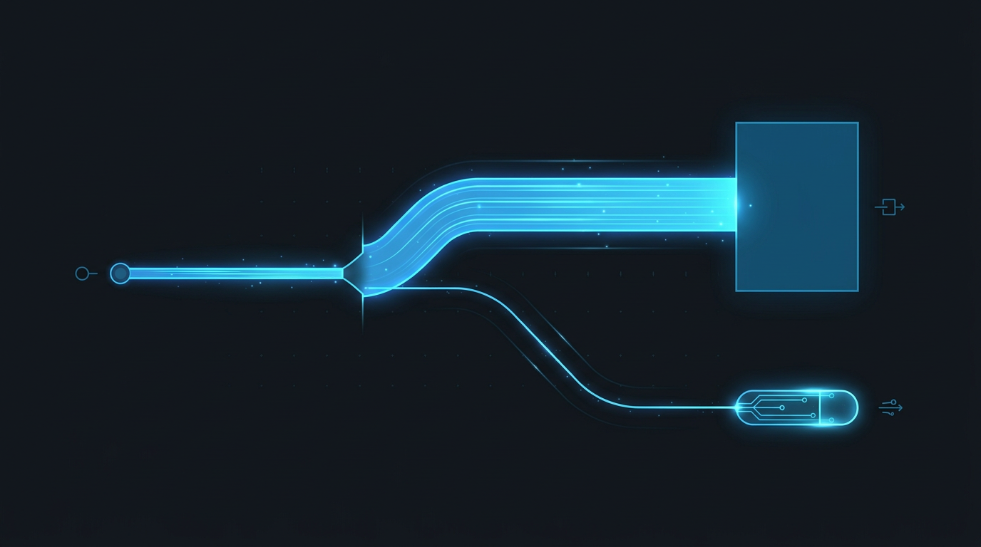 Diagramma di routing del traffico con canary deployment al 5% verso la nuova versione prima del rollout completo